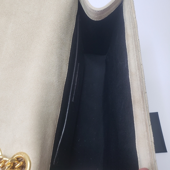 YSL Tan Suede Medium Envelope Chain Shoulder Bag - Saint Laurent - Picture 10 of 11